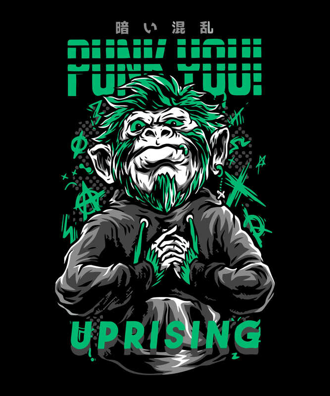Punk You! Uprising Monkey Graphic Tee
