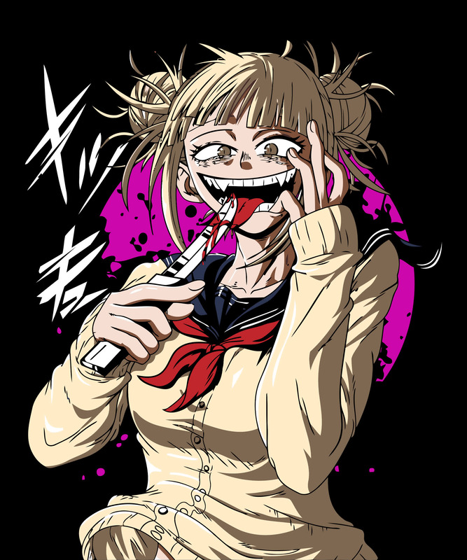 Vampire Schoolgirl – Villain Anime Parody Black T-Shirt