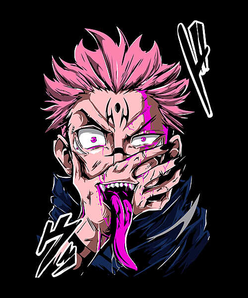 Cursed Transformation – Sorcerer Anime Parody Black T-Shirt