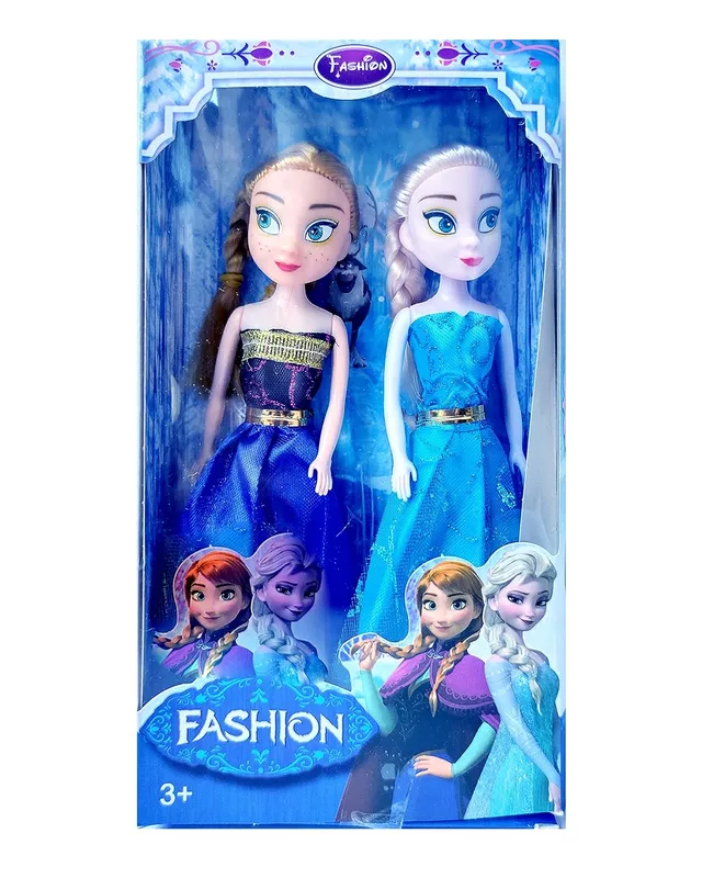 2 Princess Dolls Set Frozen Sisters -Pack of 2 Dolls