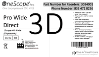 Pro Wide - 3D Adult Direct Blade - Single