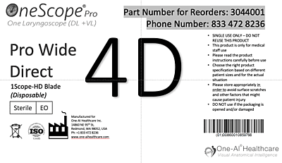 Pro Wide - 4D Adult Direct Blade - Single