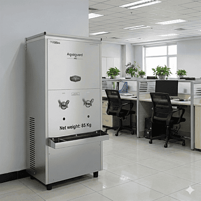 Aquaguard Pro Pure Chill 80 RO+UV+CuZn purification system for offices.