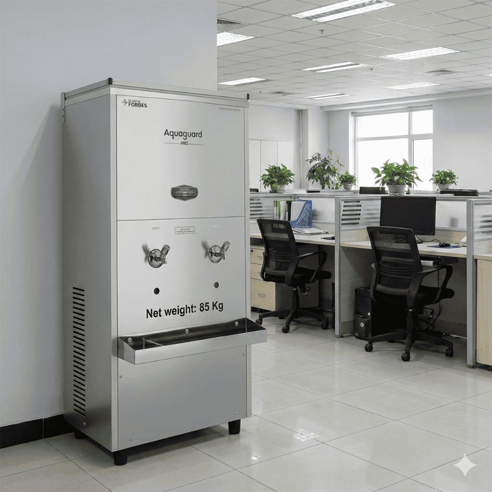 Aquaguard Pro Pure Chill 80 RO+UV+CuZn purification system for offices.