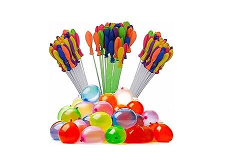 Amazkart Holi Water Magic Balloons (111 Balloons) – Auto-Fill | 3 Bunch | Multicolour