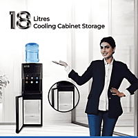 Atlantis Blaque water dispenser with 18 liter storage cabinet for chilled beverages. Atlantis Blaque water dispenser with 18 liter storage cabinet for chilled beverages.