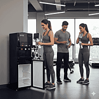 High-capacity Atlantis Blaque water dispenser with dedicated 18L cold storage. High-capacity Atlantis Blaque water dispenser with dedicated 18L cold storage.