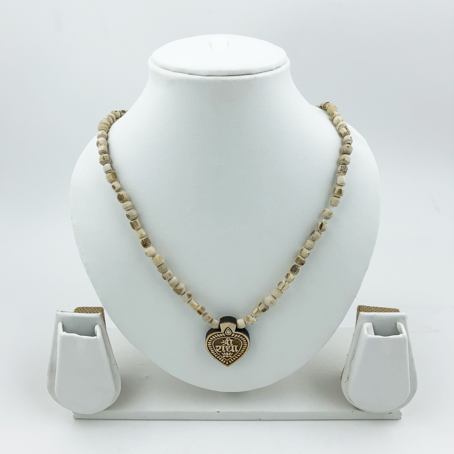 Tulsi Mala with Shri Radha Heart Shape Pandent