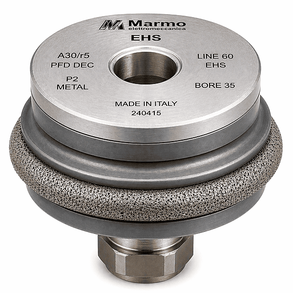 Marmo Elettromeccanica EHS Profile Wheel - Line 60, P2 Metal, EHS, A30/r5 PFD DEC, Bore 35 Fitting