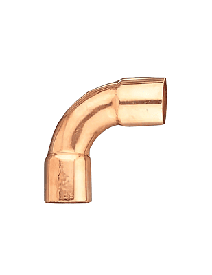 Codo Cobre Radio Largo Bushing 90 Interior 1/4 Exterior 3/8 CLUXER - CXC-272-0002