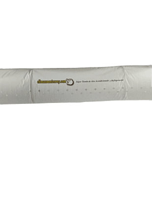 Suministro de Ducto textil, marca DTI, 100% lavable, hecho a base de poliéster DTI-Poly 4 (125 g/m²), color Blanco