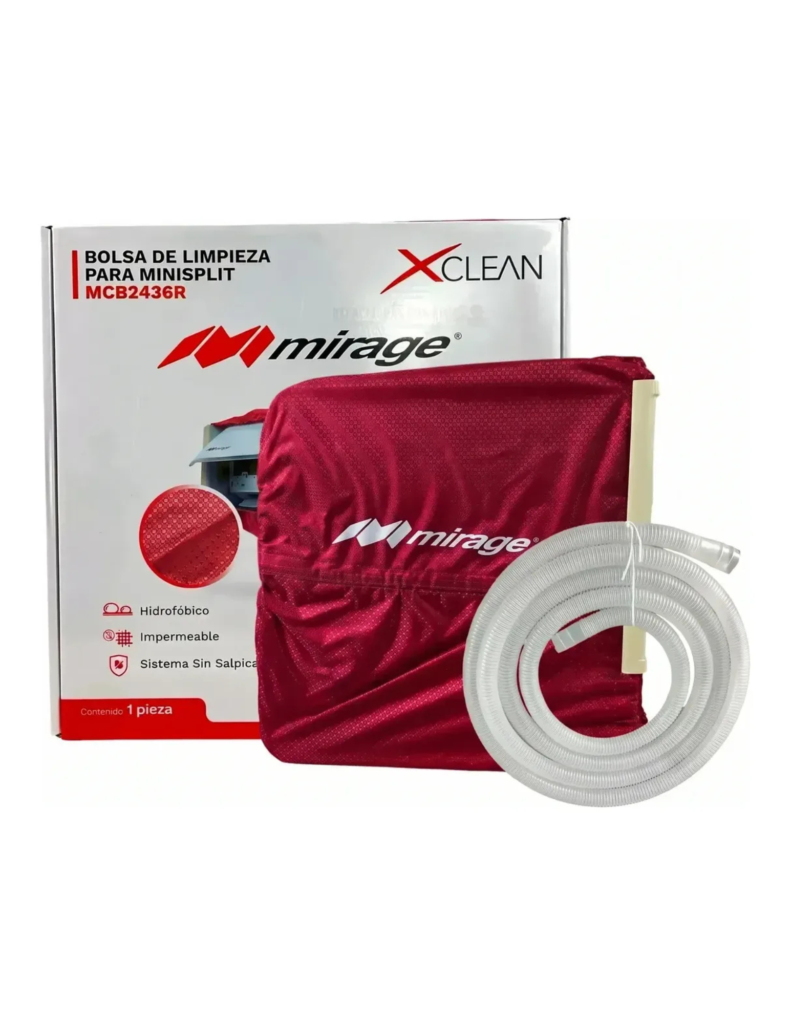 Lona de Mantenimiento para Minisplit de 2 Y 3 Ton Roja - MCB2436R