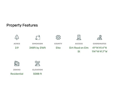Elm St - Affordable Vacant 2.9 Acre Lot in Montello, NV
