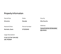 Yucca Dr & Elm St - Affordable Vacant 2.6 Acre Lot in Montello, NV
