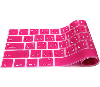 Protecteur Clavier Macbook Anglais - Fuchia