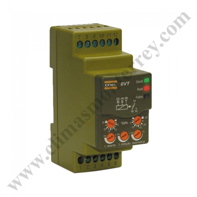 Protector De Fase Coel, 480 Vca, Falta, Secuencia, Minima Y Maxima, Asimetria, Rearme Automatico - BVTQP