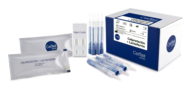 Prueba de Calprotectina y Lactoferrina - Caja con 20 piezas - CerTest