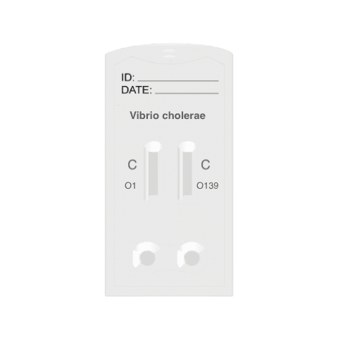 Prueba para detección cualitativa de Vibrio Cholerea O1 y O139, en heces humanas - Caja con 10 piezas - Certum