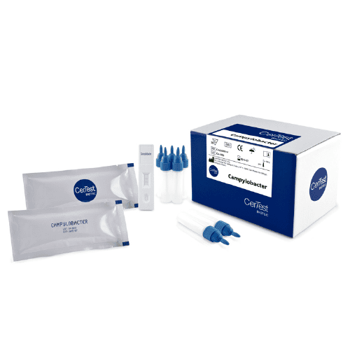 Prueba para detección de campylobacter - caja con 20 pruebas - CerTest