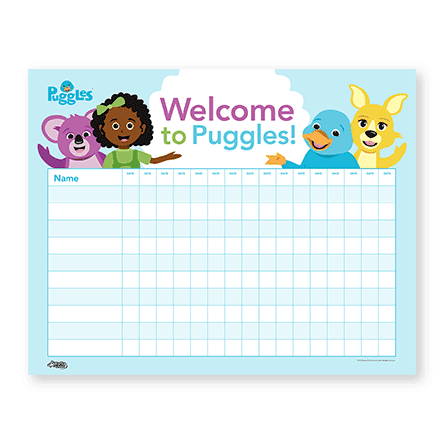 Awana Puggles Group Attendance Chart (5 Pack) Awana Puggles Group Attendance Chart (5 Pack)