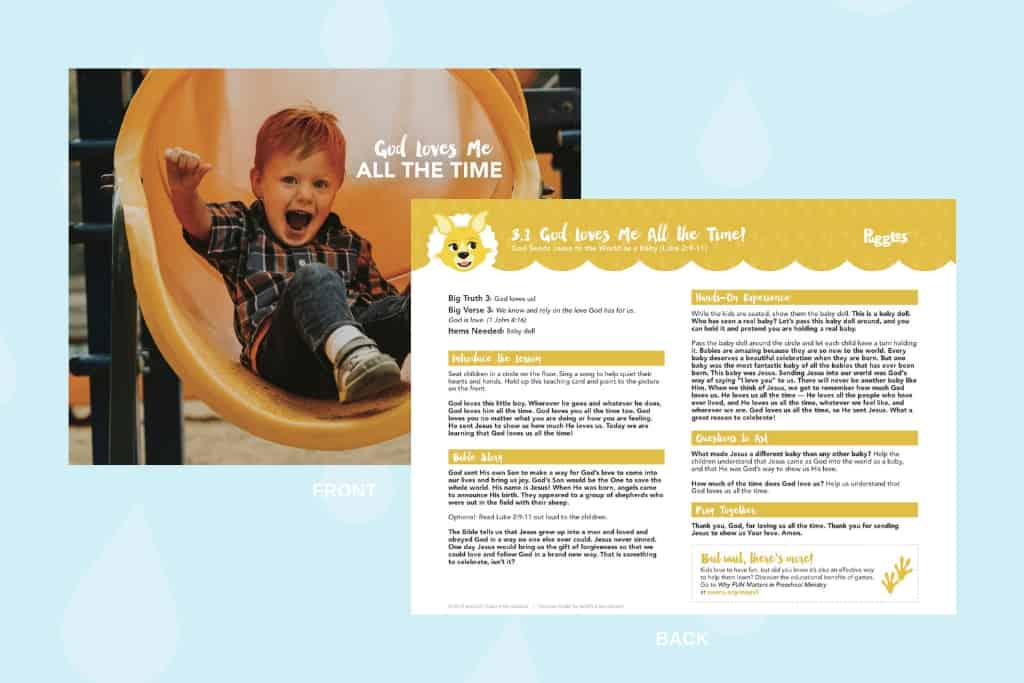 Awana Puggles Teaching Cards Awana Puggles Teaching Cards