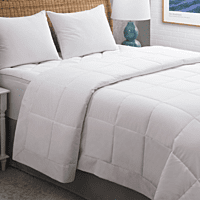 Microfiber Filled Blanket White - Twin 68" x 96"