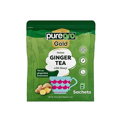 24832 Puregro Gold Ginger Tea 360gx12