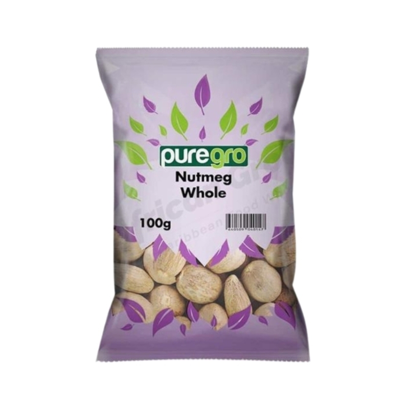 99321 Puregro Nutmeg Whole 100g X 10