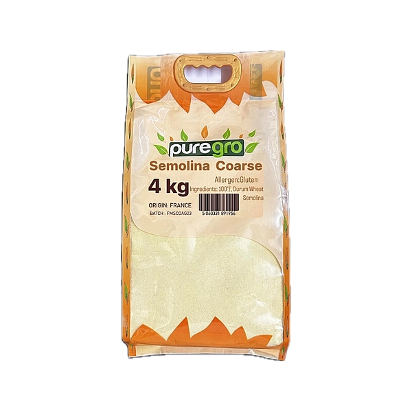 10073     Puregro Semolina Coarse 4kg X 5