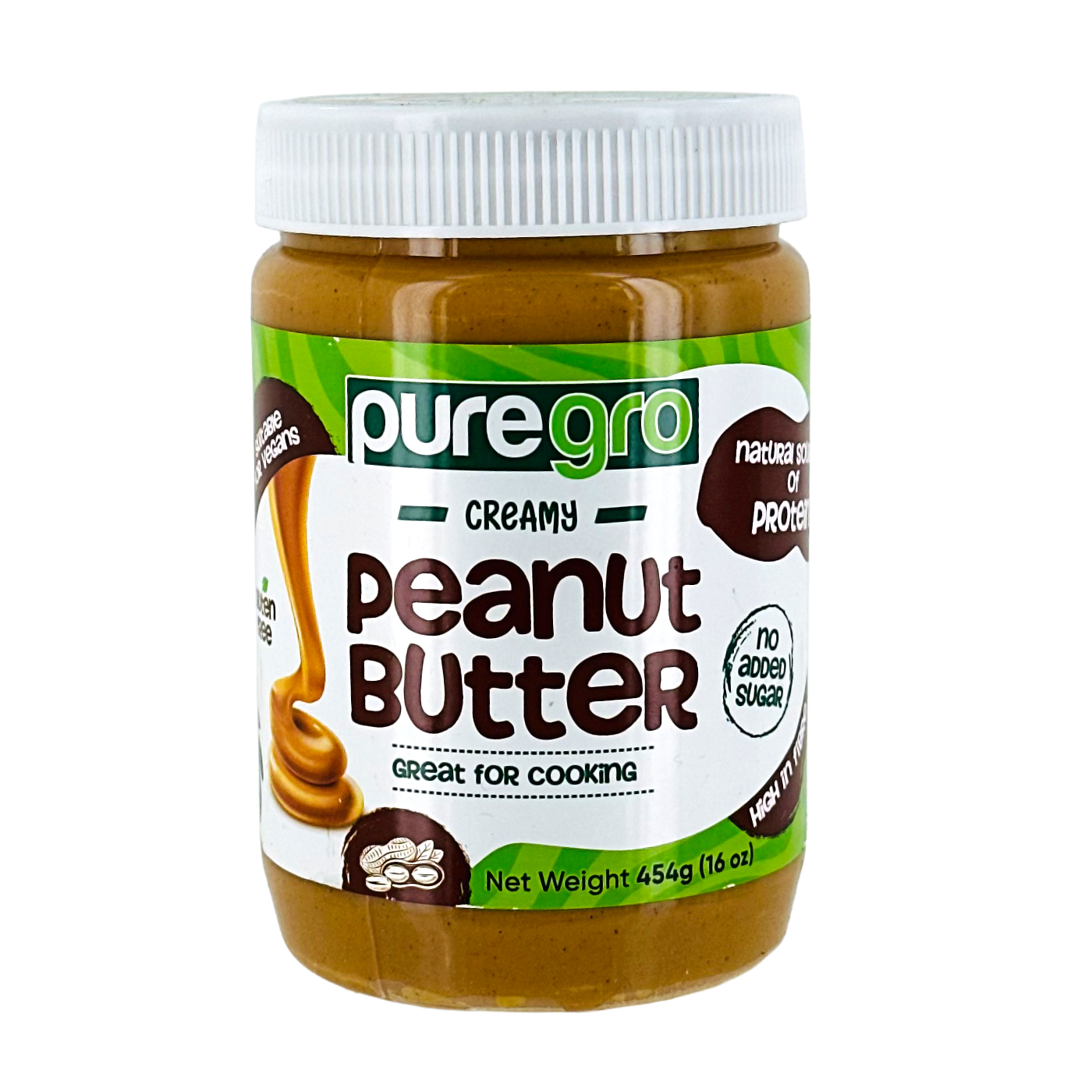 25004     Puregro Peanut Butter Nas 454g X 12