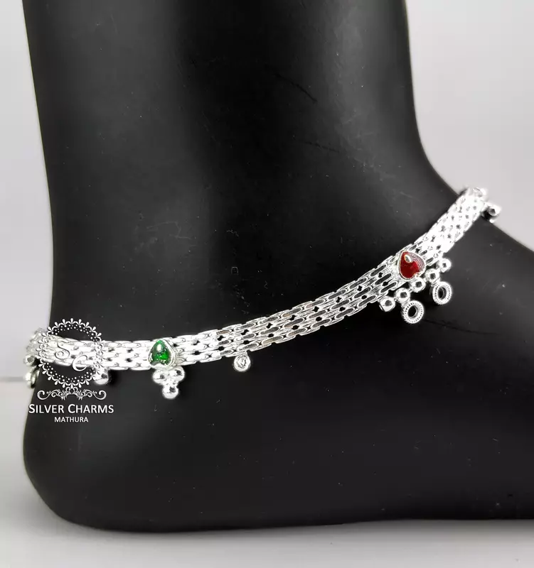 Purity Assured Silver Anklets