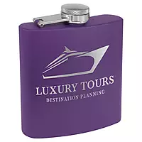 6 oz. Matte Powder Coated Flask