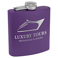 6 oz. Matte Powder Coated Flask