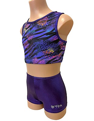 PURPLE JUNGLE CROP SET