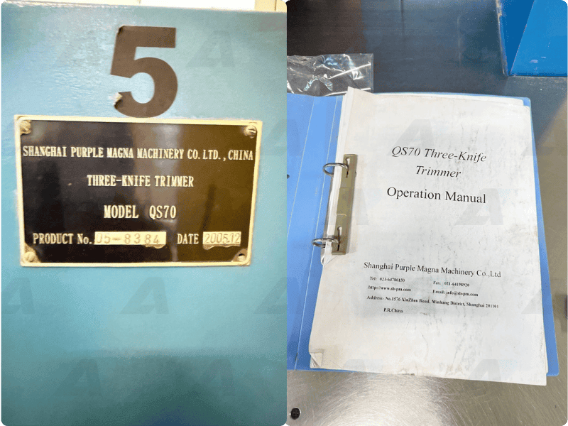 Purple Magna QS70 3 knife trimmer