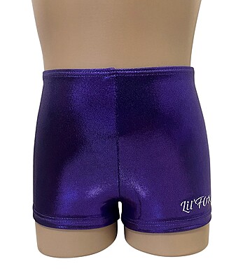 PURPLE SHINY FOIL MYSTIQUE PRO BIKE SHORTS