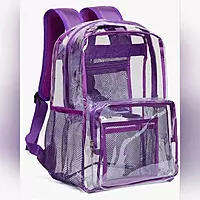 Purple Transparent Backpack