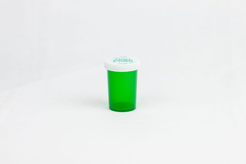 Push & Turn Child Resistant Bottles - Green - 20 dram (360 units/Box)