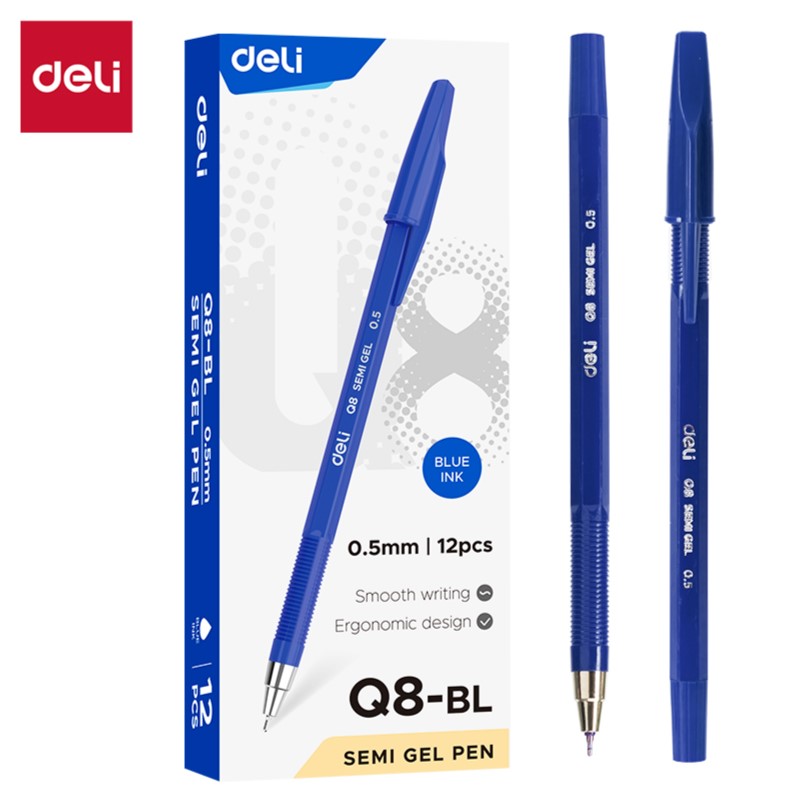 DELI Q8 FINEPOINT PENS 0.5MM - BLUE