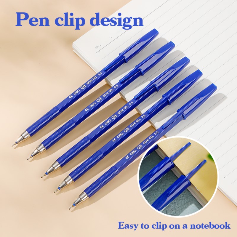 DELI Q8 FINEPOINT PENS 0.5MM - BLUE