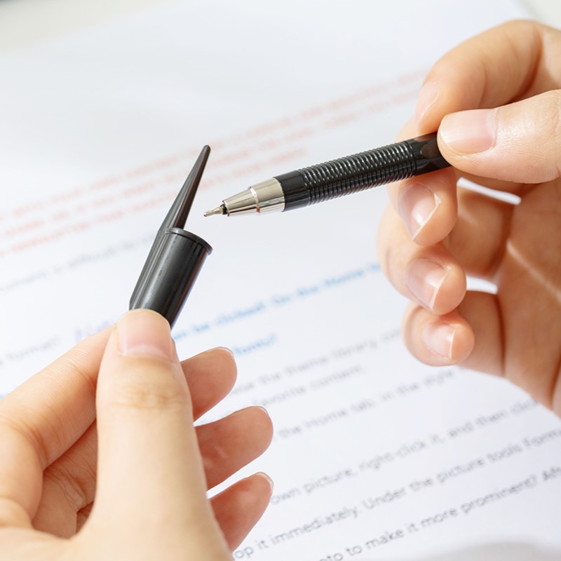 DELI Q8 FINEPOINT PENS 0.5MM - BLACK