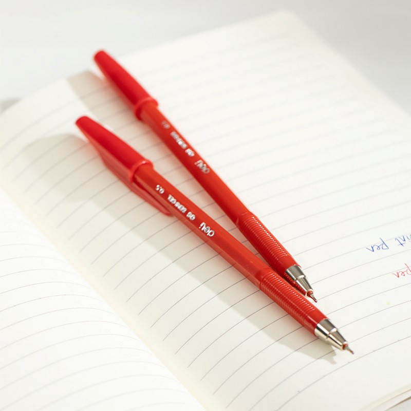 DELI Q8 FINEPOINT PENS 0.5MM - RED