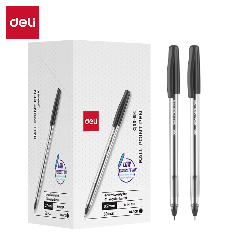 DELI Q99 FINEPOINT BIROS 0.7MM - BLACK