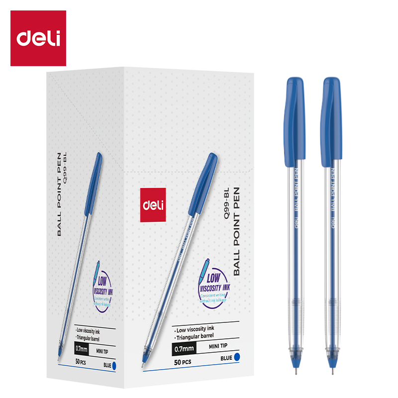 DELI Q99 FINEPOINT BIROS 0.7MM - BLUE