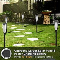 LED Solar Torch Garden Light