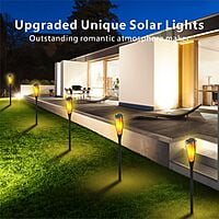 LED Solar Torch Garden Light