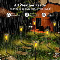 LED Solar Torch Garden Light