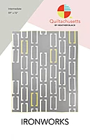 Ironworks Modern Intermediate Quilt Pattern | Quiltachusetts | Heather Black #QMS2209