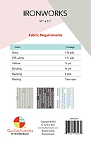 Ironworks Modern Intermediate Quilt Pattern | Quiltachusetts | Heather Black #QMS2209