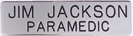 [500] Name Bar (2-5/8 x 5/8) Silver (Rhodium)